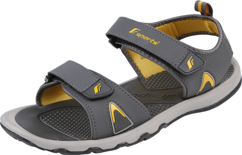 Fsports Men Grey, Yellow Sandals - Buy 
