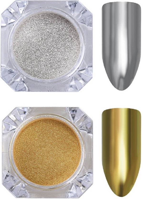 Born Pretty 1g Silver Gold Metallic Mirror Powder Nail Art Chrome Born Pretty 1g Silver Gold Metallic Mirror Powder Nail Art Chrome Pigment Glitters