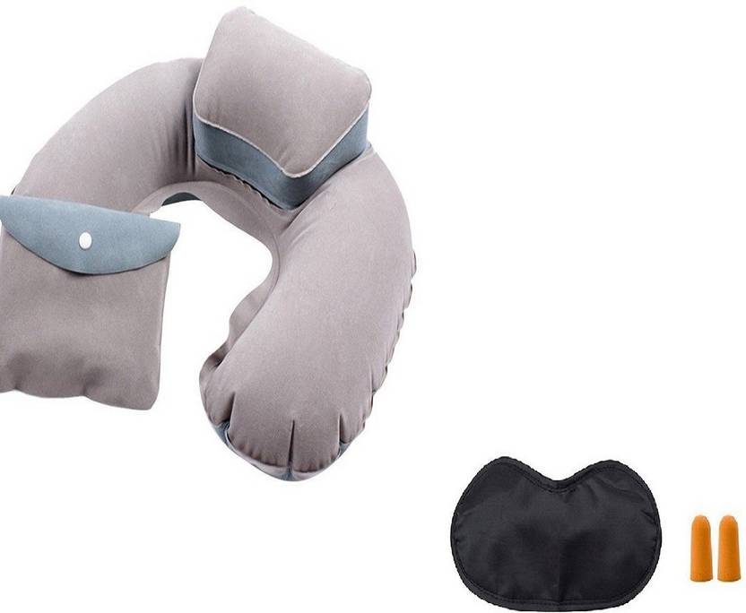 Aeoss Portable Travel Pillow Inflatable Neck U Shaped Pillow Ear