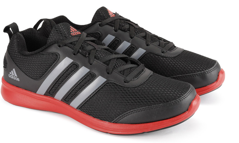Adidas yking m black running shoes clearance