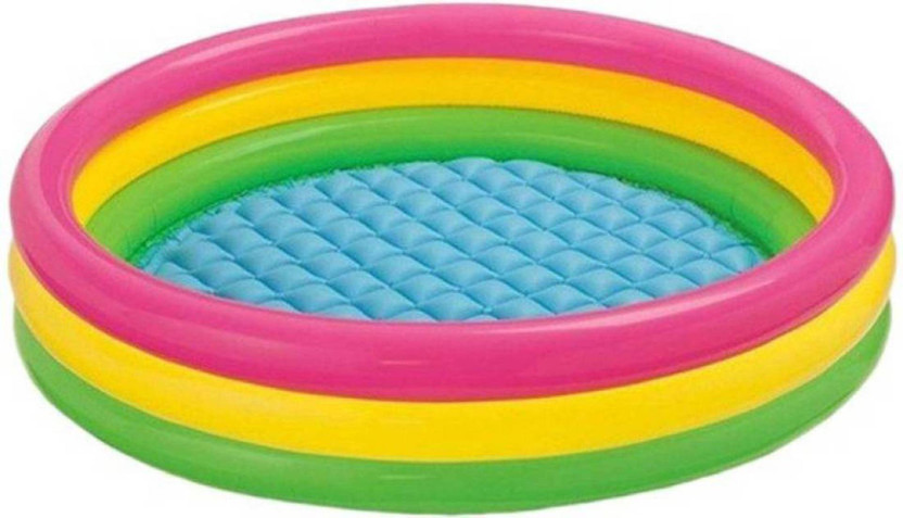 INTEX INTEX BABY_BATH TUB Inflatable Swimming Pool(YELLOW,RED,BLUE,GREEN) - Flipkart Deal