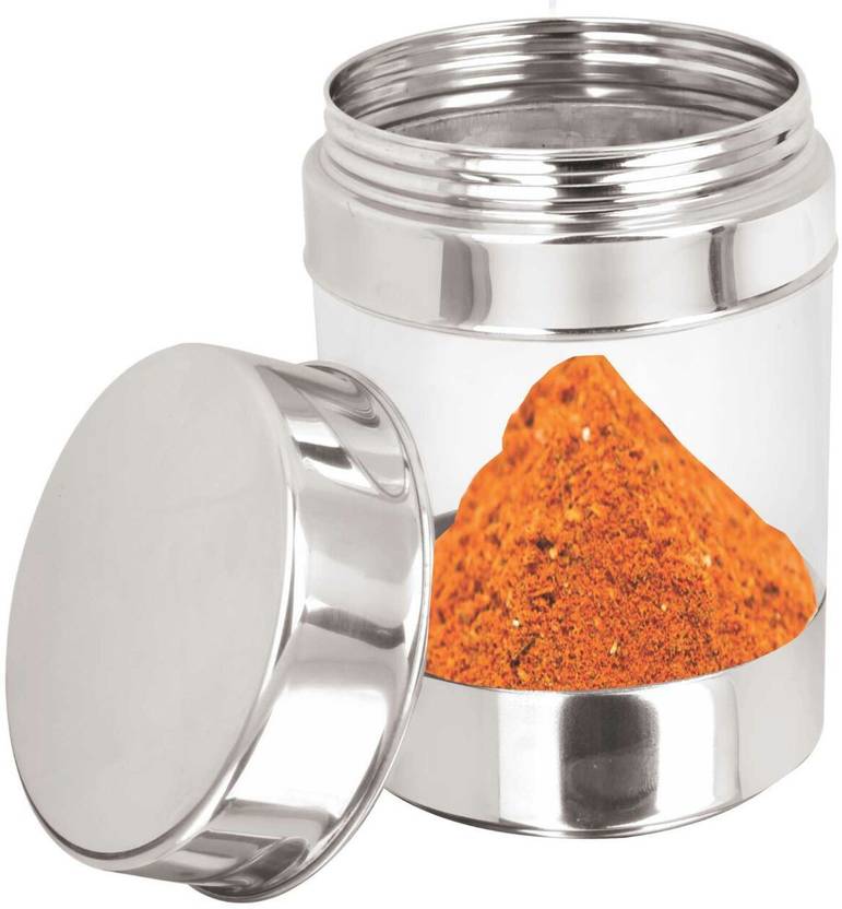 Kitchen Smart See Thru Canister 650 Ml Steel Polypropylene