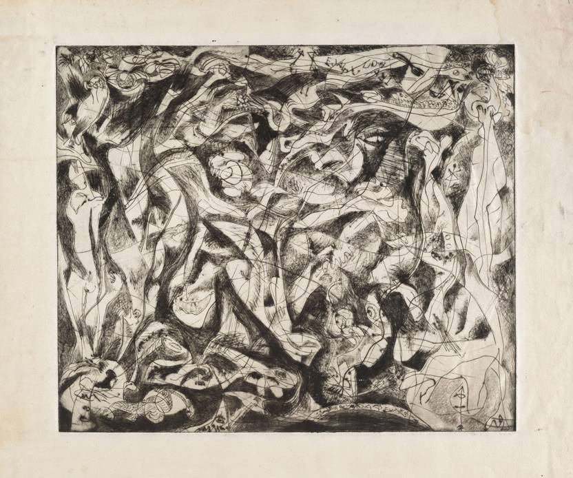 The Museum Outlet Jackson Pollock Untitled Canvas Painting Price