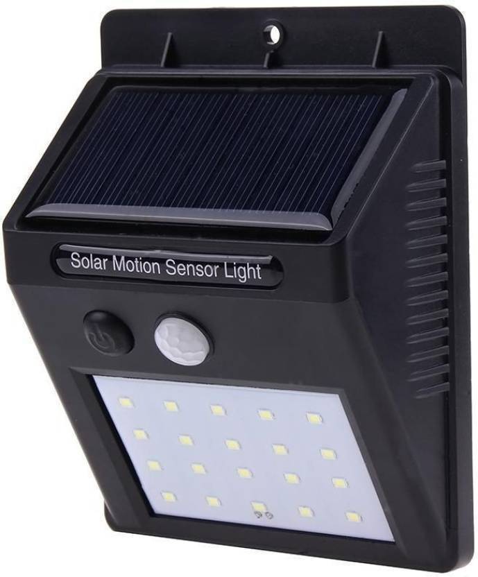 Jmo27deals Solar Wireless Security Motion Sensor Night Light 20 Leds Bright And Waterproof For Outdoor Garden Wall Led Set