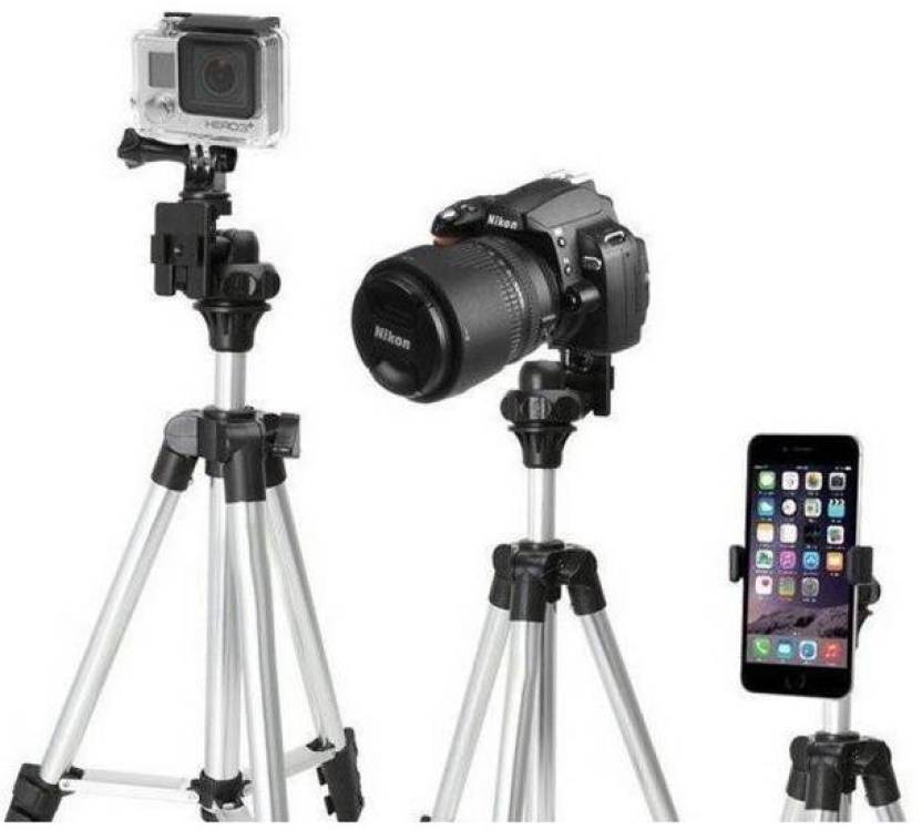 Spring Jump Silver Tripod Stand For Mobile And Camera Tripod Kit