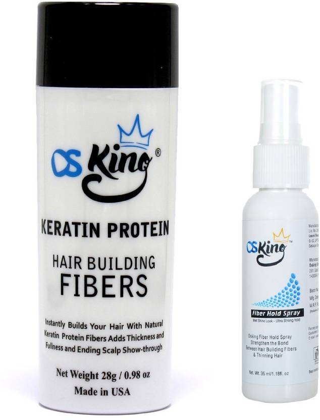Osking Keratin Protein Hair Building Fibers 28g Dark Brown Color