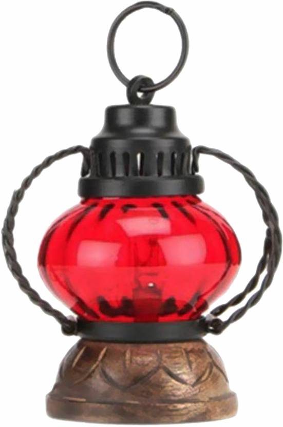 Shah Emporium Decorative Lantern Without Wire And Bulb Red Plastic