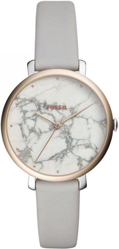 Womens Watches Fossil Watches Fossil Ladies Strap With Gray in White 