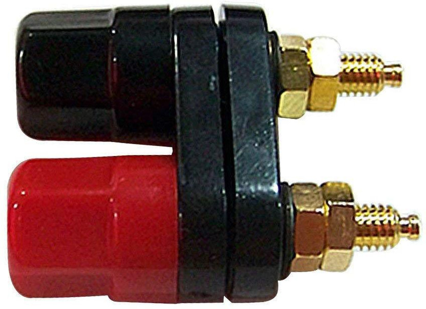 Dual 2-way Banana Plug Jack Terminal Extended Binding Post for Speaker Amplifier