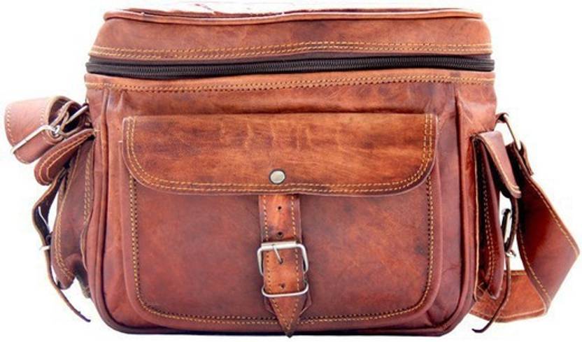 Pranjals House Genuine Leather Camera Bag
