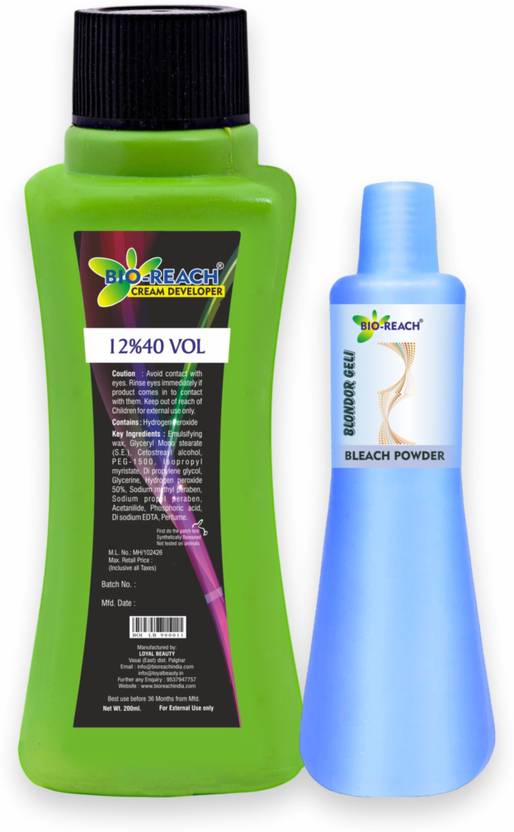 Bio Reach Deveploer 12 40 200ml Blonder Bleach 50gm Price In