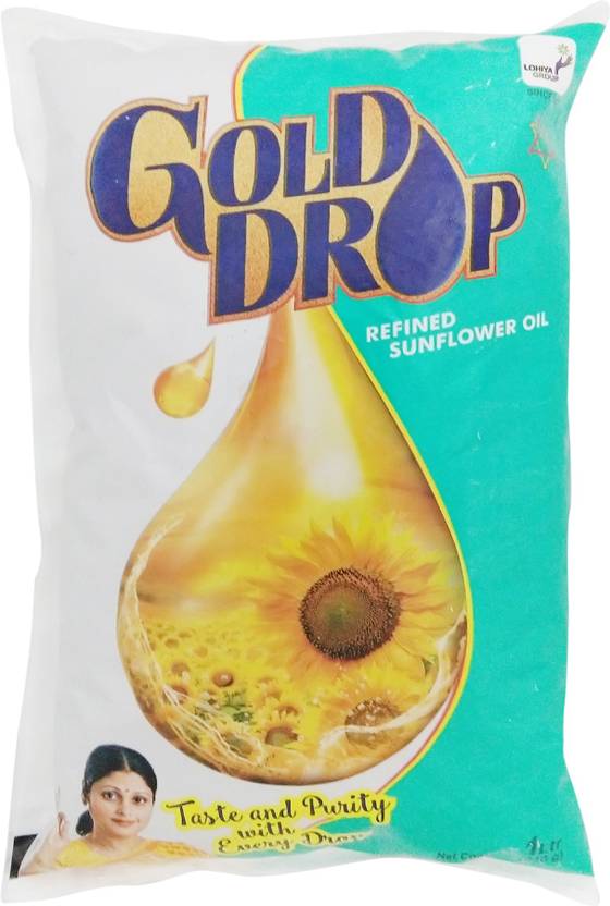 Gold Drop Refined Sunflower Oil Pouch Price in India Buy Gold Drop
