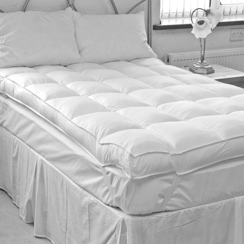 AVI Single Size Elastic Strap Cotton Breathable, Stretchable Mattress Cover(198.12 cm x 91.44 cm, White)