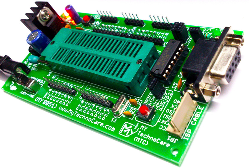 MY MY TechnoCare ATMEL 8051 Development Board ZIF Socket + MAX232,WITHOUT AT89S52 Microcontroller IC Support 89S51/XX,89CXX,P89V51RD2 Architecture 40-Pin Chip Prototype PCB Project evaluation Kit Low Cost Multipurpose Controller - Flipkart Deal