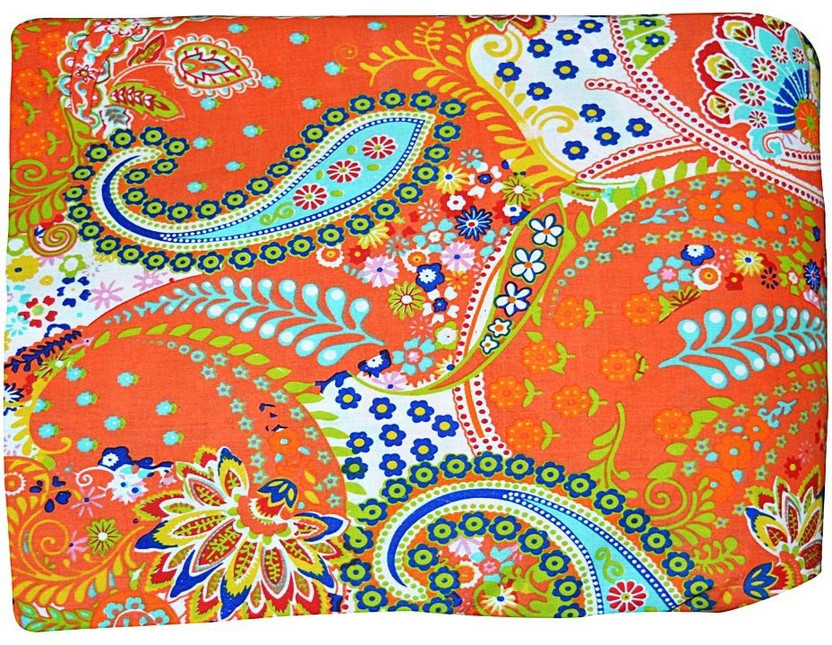 Cotton Paisley Print Indian Flower Hand Block Print Sewing Material Craft 3 Yard