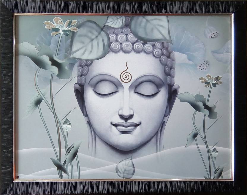 Art Collection Home Decorative Lord Buddha Framed Print Photo Decorative Lord Buddha Framed Print