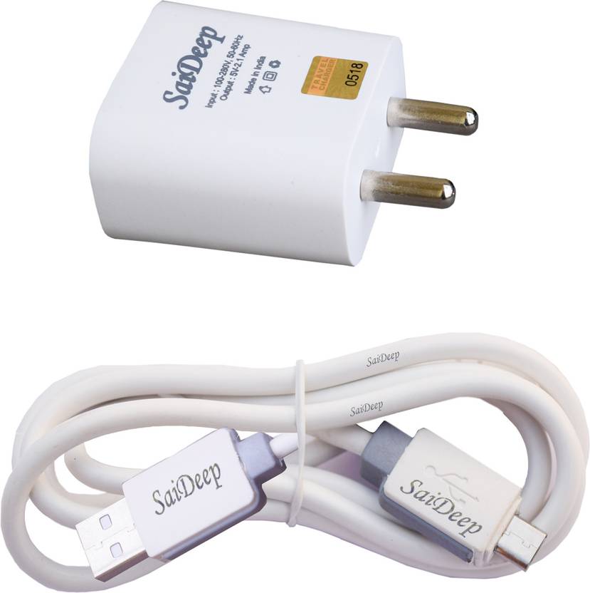 Saideep 2 1 A Wall Charger For All Mobile Phones With C Type Data
