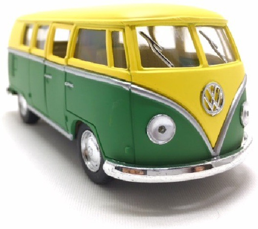 Green 5/" Kinsmart Classic 1962 Volkswagen Bus Van Diecast Model Toy 1:32 VW