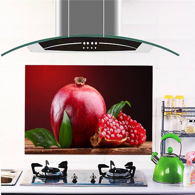 Total Home Medium Pomegranate Wallpaper Kitchen Wall Decor Sticker