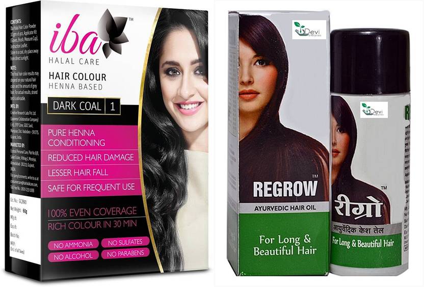 Iba Halal Iba Dark Coal Hair Color Regrow Hair Oil Price In