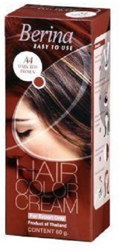 Berina Dark Red Brown Hair Color Cream Hair Color Price In
