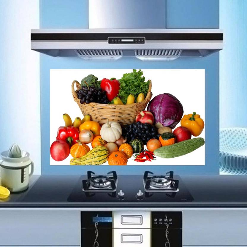 Total Home Medium Vegetables Fruit Basket Much Diversity Kitchen