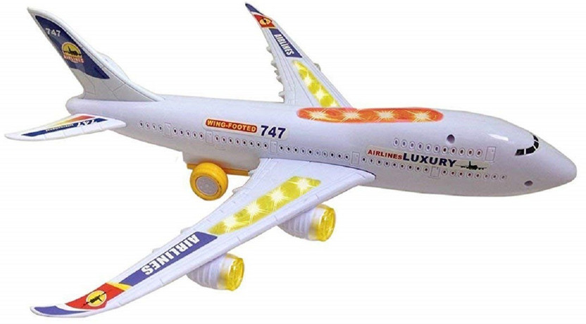 Airplane toys for boys toddlers with lights sound Music Bump and Go Age 3 4 5 6