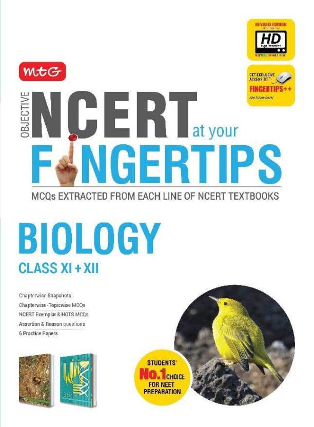 Objective NCERT at your FINGERTIPS for NEET-AIIMS - Biology  (English, Paperback, unknown) - Price 560 34 % Off  