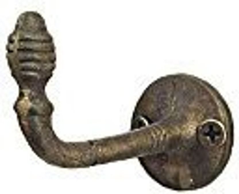 Antique-Style Red Feather School COAT HOOK Cast Iron Wall Mount Hardware