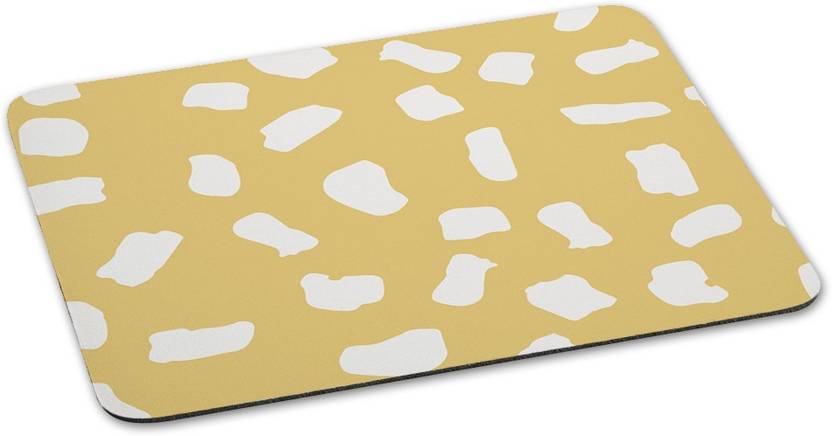 100yellow mousepad dot printed