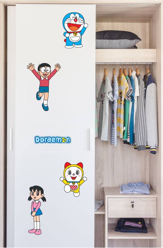 ASIAN PAINTS Large Wall Ons Doraemon play time with Dorami, Nobita and