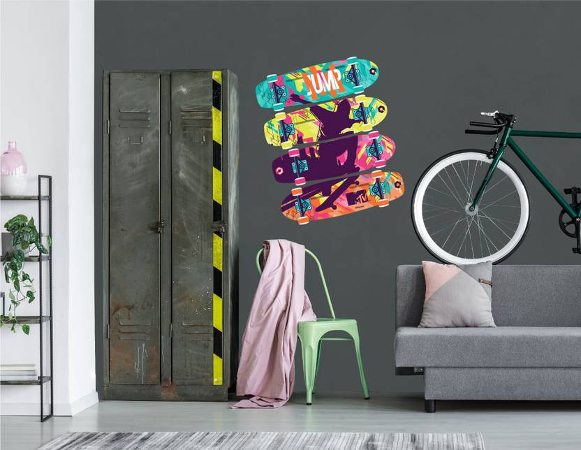 Asian Paints L Wall Ons Mtv Skateboard Away D Adhesive