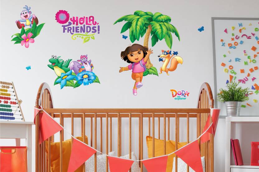 Asian Paints Extra Large Wall Ons Dora Dance Alongd Adhesive