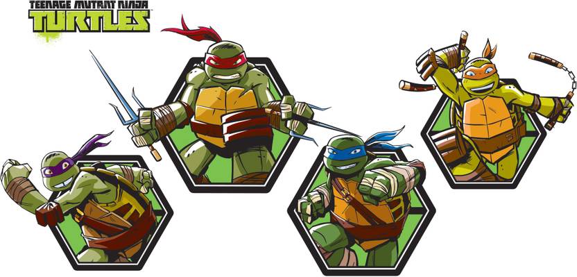 ASIAN PAINTS XXL Wall Ons Teenage Mutant Ninja Turtles Attack Mode