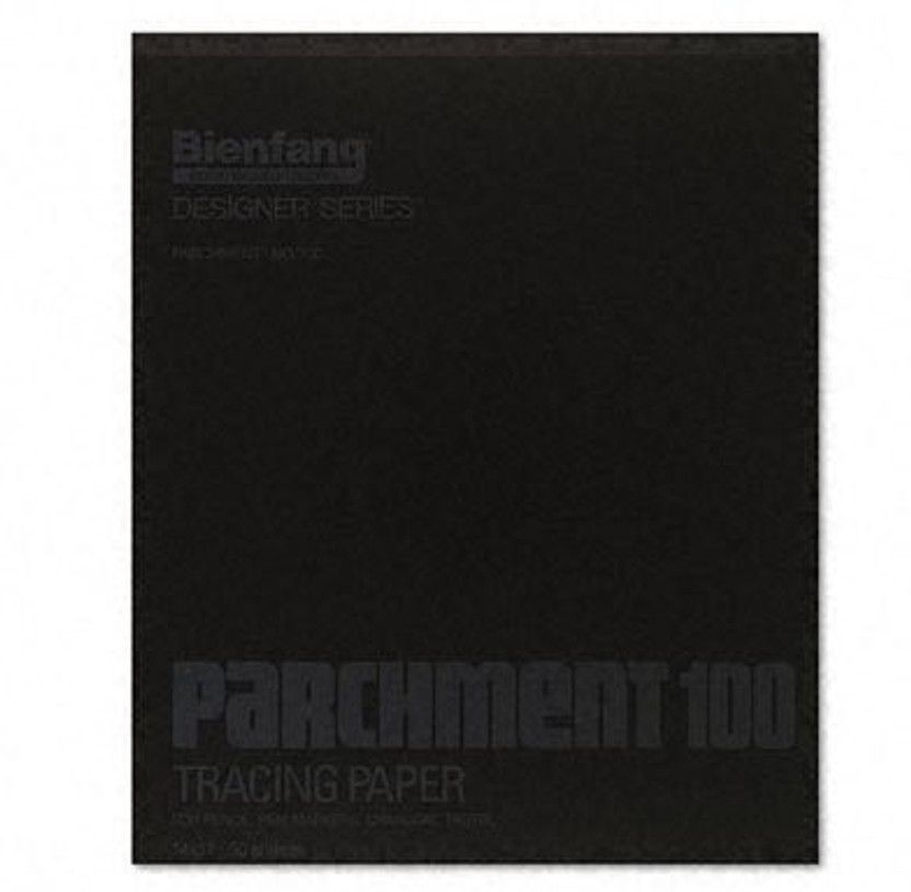 100 Sheets Bienfang Parchment Tracing Pad 9-Inch by 12-Inch
