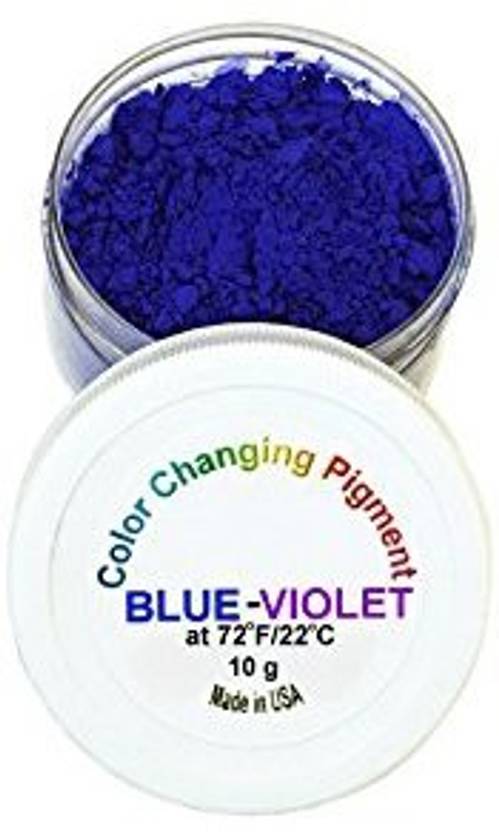 Generic Temperature Activated Thermochromic Powder Pigment Blue Generic Temperature Activated Thermochromic Powder Pigment Blue Changing To Violet At 72f 22c Perfect For Color Slime Goo Silly