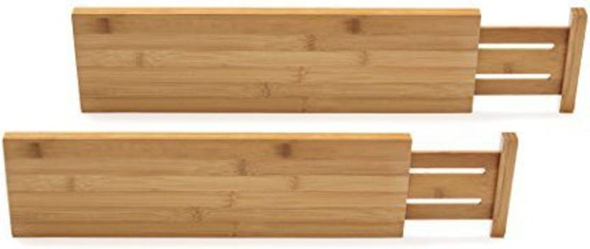 Lipper International 8897 Bamboo Wood Custom Fit Adjustable Deep