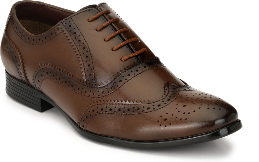 El Paso Brown Synthetic Leather Formal 