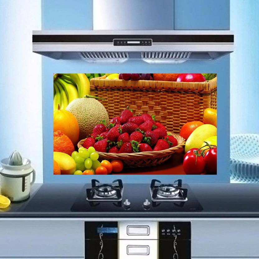 Total Home Medium Fruits Vegetables Wallpapers Kitchen Wall Decor