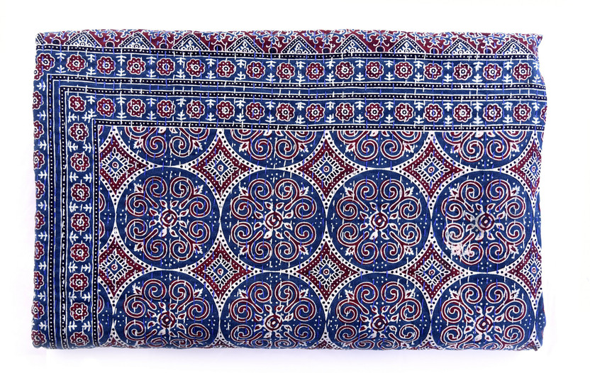 Vintage Kantha Handmade Bedspread Indian Quilt Cotton Blanket Gudari Ralli Throw
