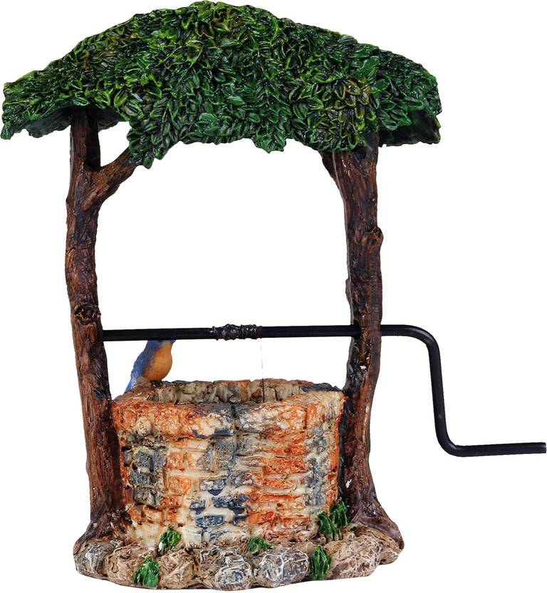 Wonderland Miniature Fairy Garden Ivy Wishing Well Decorative Wonderland Miniature Fairy Garden Ivy Wishing Well Decorative Showpiece 13 2 Cm Polyresin Multicolor