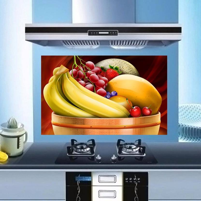 Total Home Medium Fresh Fruit Wallpaper Kitchen Wall Decor Sticker