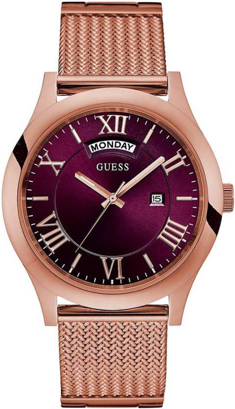 Guess W0923g3 Rose Gold Tone Stainless Steel Watch For Women