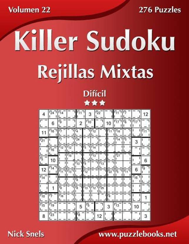 Killer Sudoku Rejillas Mixtas Dificil Volumen 22 276 Puzzles Buy 