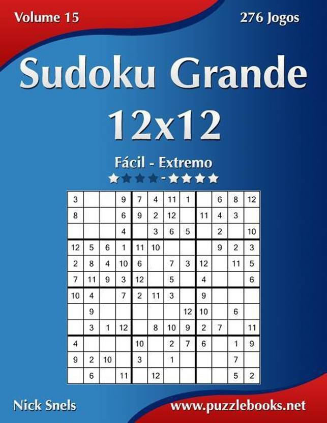 Sudoku Grande 12x12 F Cil Ao Extremo Volume 15 276 Jogos Buy 