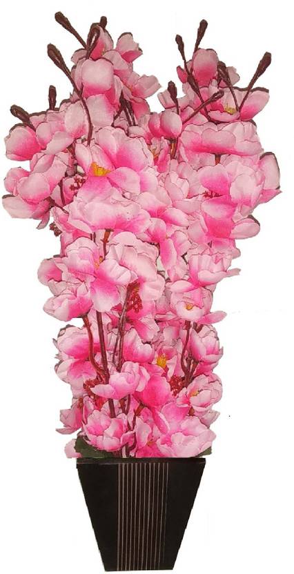 Kaykon Supreme Artificial Flowers With Big Designer Wooden Pot 17inch 42cm Pink Orchids Artificial Flower With Pot Price In India Buy Kaykon Supreme Artificial Flowers With Big Designer Wooden Pot 17inch 42cm Pink