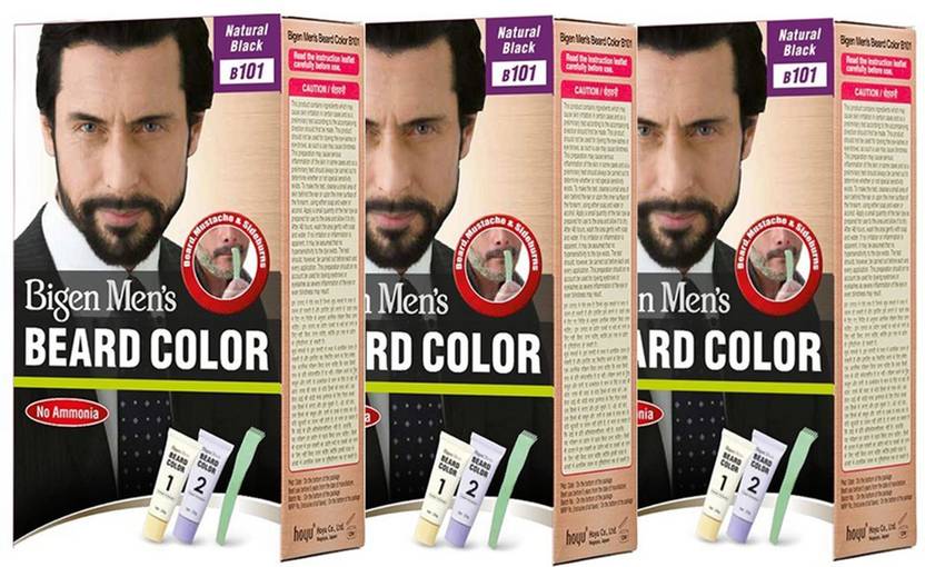 Bigen Men S Beard Color Natural Black B101 20g 20g Combo