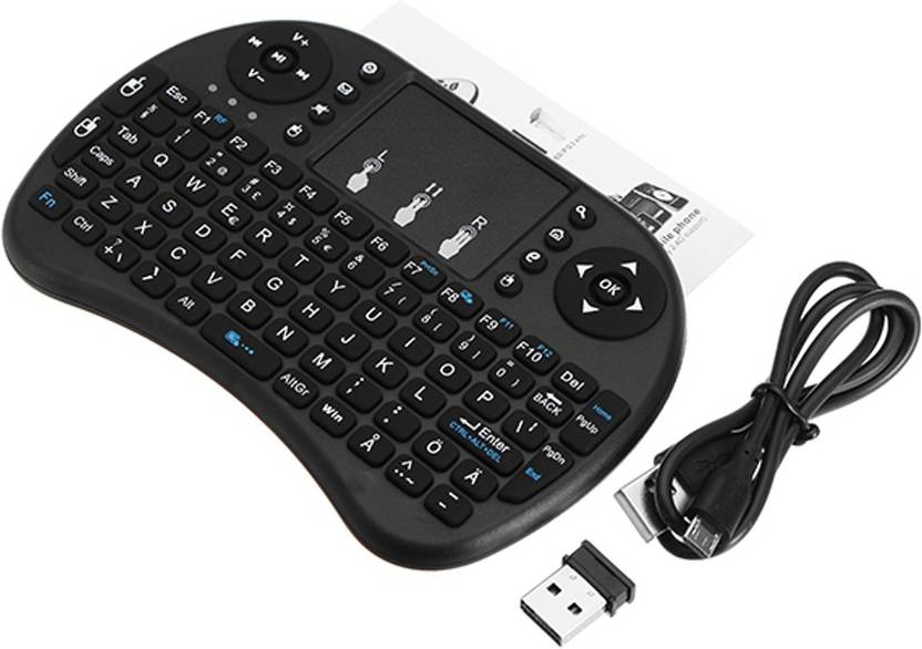 EWELL mini keyboard 007 Bluetooth, Wireless Multi device Keyboard Black