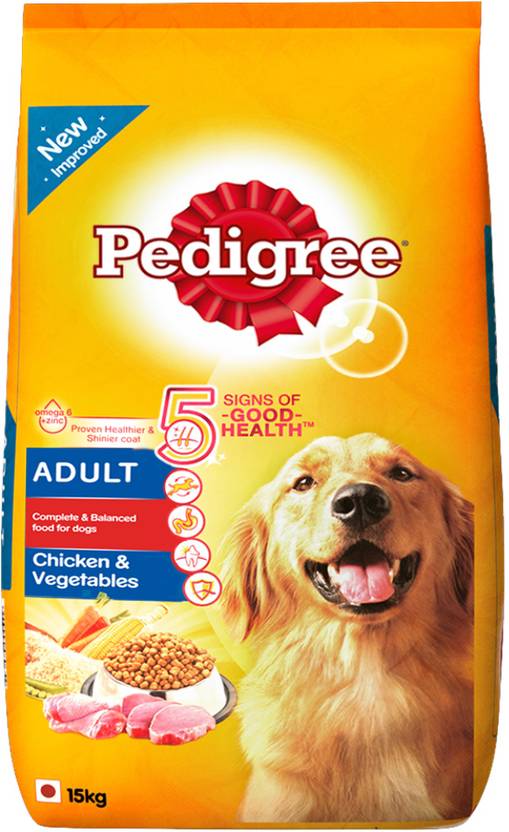 PEDIGREE Adult Chicken, Vegetable 10 kg Dry Adult Dog Food Price in