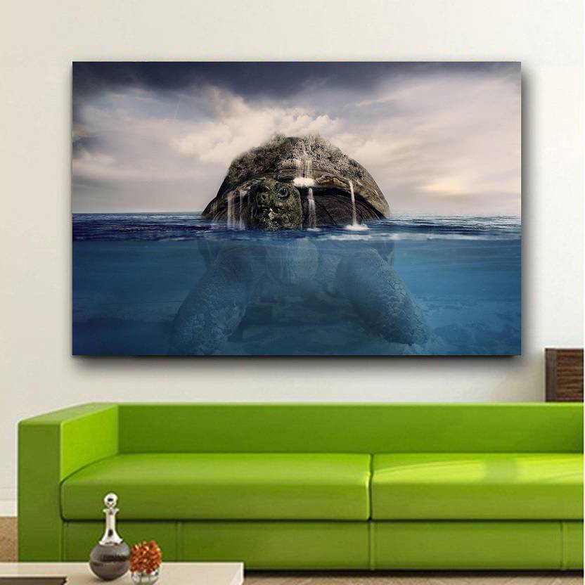 Tortoise Dream Wall Decor Poster No Framed Large Painting On